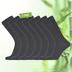 ProActive BAMBUS 489-75-09 7-PAK STRØMPE SORT 40-43 Best