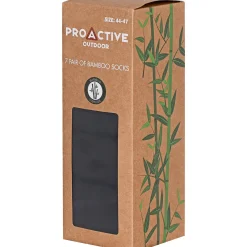 ProActive BAMBUS 489-75-09 7-PAK STRØMPE SORT 40-43 Best