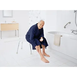 Ridder Assistent JUSTERBAR, HVID BADESTOL^ Tilbehør Badeværelse