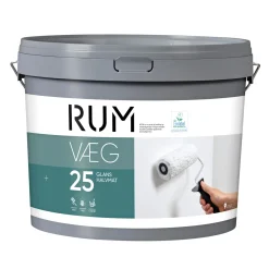 Rum 25 VÆGMALING 9 L HVID^ Vægmaling