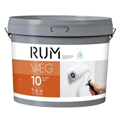 Rum 10 VÆGMALING 9 L HVID^ Vægmaling