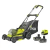 Ryobi PLÆNEKLIPPER AKKU 18V MED BATTERI OG LADER^ Plæneklippere