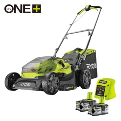 Ryobi PLÆNEKLIPPER AKKU 18V MED BATTERI OG LADER Sale