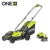 Ryobi RLM18X33B50 PLÆNEKLIPPER AKKU 18V MED BATTERI OG LADER^ Plæneklippere