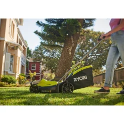 Ryobi RLM18X33B50 PLÆNEKLIPPER AKKU 18V MED BATTERI OG LADER^ Plæneklippere