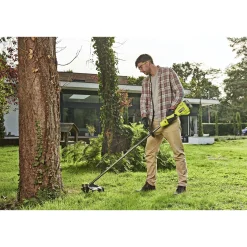 Ryobi RY18LTX38A-0 GRÆSTRIMMER 38 CM 18V UDEN BATTERI OG LADER^ Græstrimmere