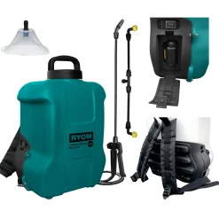Ryom BATTERIDREVET TRYKSPRØJTE 18,0V - 16L^ Vandingsartikler