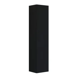 Scanbad DELTA HØJSKAB VENSTREHÆNGSLET SORT EG 40 X 176 CM^ Badeværelsesmøbler