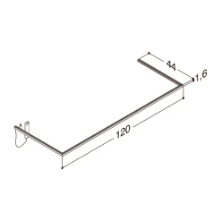 Scanbad DELTA L120 CM D44 CM LYSRAMME Discount
