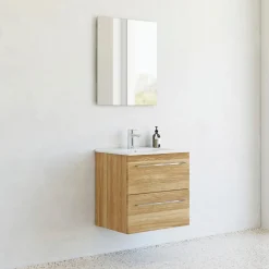 Scanbad DINA INKL. SELECT SPEJL BADMØBEL VARM EG 2 SKUFFER 61 CM^ Badeværelsesmøbler