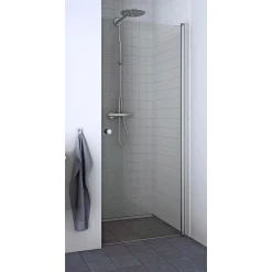 Scanbad FLEXI MAT ALU PROFIL, 1 STK. BRUSEDØR KLAR GLAS 79 CM New