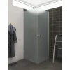 Scanbad FLEXI MAT ALU PROFIL, 1 STK. BRUSEDØR 69 CM FROSTET GLAS^ Brusevægge