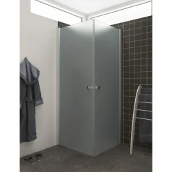 Scanbad FLEXI MAT ALU PROFIL, 1 STK. BRUSEDØR 89 CM FROSTET GLAS New
