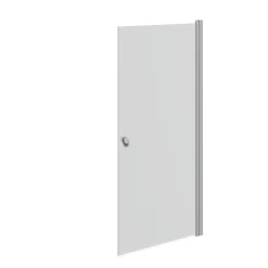 Scanbad FLEXI MAT ALU PROFIL, 1 STK. BRUSEDØR 89 CM FROSTET GLAS New