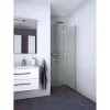 Scanbad FLEXI MAT ALU PROFIL, 1 STK. FOLDEDØR KLAR GLAS 89 CM^ Brusevægge