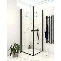 Scanbad FLEXI SORT PROFIL, 1 STK. BRUSEDØR KLAR GLAS 79 CM New