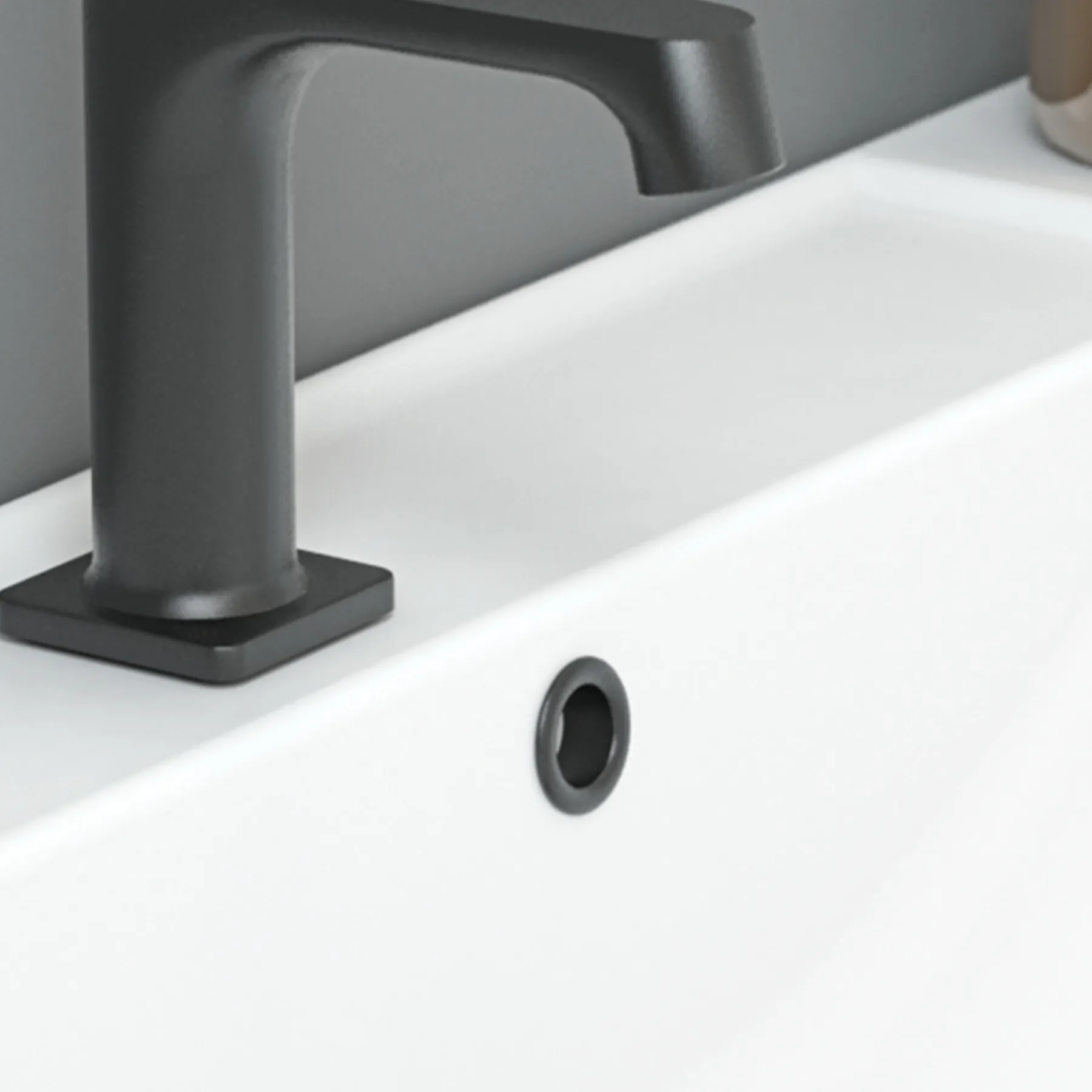 Scanbad MAT SORT Ø 30 MM OVERLØBSROSET