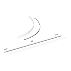Scanbad MATCH GULVPROFILSÆT 100 CM^ Brusevægge