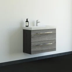 Scanbad MULTO LOTTO BADMØBEL PINE GREY MED METALSKUFFER 85 CM Online