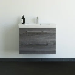 Scanbad MULTO LOTTO BADMØBEL PINE GREY MED METALSKUFFER 85 CM Online