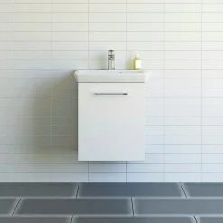 Scanbad MULTO LOTTO BADMØBEL HVID MAT 1 LÅGE 55 CM^ Badeværelsesmøbler