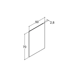 Scanbad MULTO SPEJL UDEN LYSSTYRING 70 X 50 CM. Sale