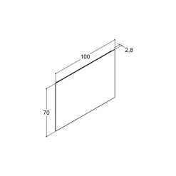 Scanbad MULTO SPEJL UDEN LYSSTYRING 70 X 100 CM Sale