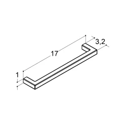 Scanbad PLAY GREB MAT SORT 17 CM^ Badeværelsesmøbler