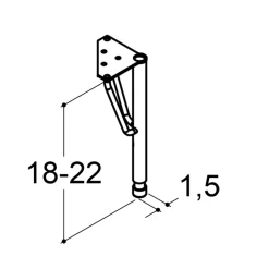 Scanbad PLAY STØTTEBEN MESSING 1,5 CM New
