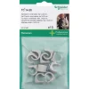 Schneider Electric THORSMAN RUND Ø14-20 MM GRÅ 10 STK LEDNINGCLIPS^ Tilbehør Elinstallationer