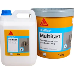 Sika SKALFLEX MULTITÆT 2-KOMPONENT PUDSEMØRTEL GRÅ 20 KG New