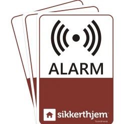 SikkertHjem 3-PAK ALARMMÆRKATER Online