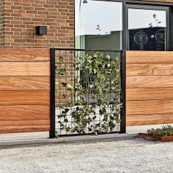 Skagen SYSTEMHEGN ESPALIER HEGNSMODUL SORT STÅL 86.50 X 92 X 0.60 X 0.60 CM^ Systemhegn
