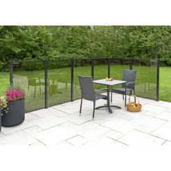 Skagen SYSTEMHEGN HEGNSMODUL RØGFARVET GLAS 86.50 X 122 X 0.60 X 0.60 CM^ Systemhegn