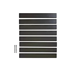 Skagen SYSTEMHEGN PANEL SORT ALUMINIUM 0.60 X 92 X 86 CM Sale