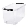 SmartStore CLASSIC 70 OPBEVARINGSKASSE M LÅG OG HJUL TRANSPARENT 70 L^ Boligindretning
