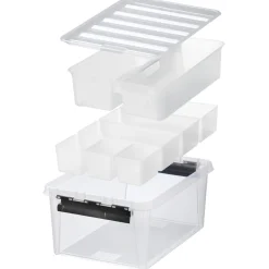 SmartStore CLASSIC OPBEVARINGSKASSE M LÅG + INDSATS TRANSPARENT 14 L Online