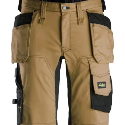Snickers Workwear 6141 SHORTS 50 BRUN/SORT^ Arbejdsbukser