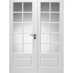 Swedoor CLEVER-LINE STYLE SP10 DOBBELT GLASDØR INKL. KARMSÆT 128 MM 17X21 Sale