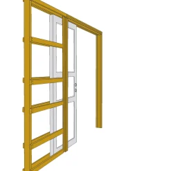 Swedoor SKYDEVÆGSELEMENT 9X21 121 MM Hot