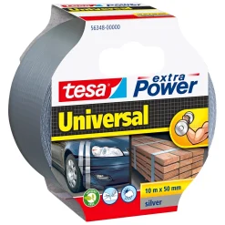 Tesa EKSTRA POWER UNIVERSAL LÆRREDSTAPE 10 M X 50 MM GRÅ^ Tape