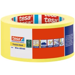 Tesa PRECISION AFDÆKNINGSTAPE 50 M X 50 MM GUL^ Tape