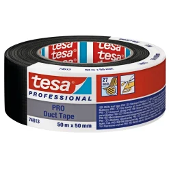 Tesa PROFESSIONAL PRO LÆRREDSTAPE 50M X 50MM SORT^ Tape