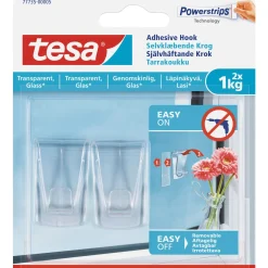 Tesa TIL TRANSPARENTE OVERFLADER OG GLAS KLÆBEKROG 1 KG 2 STK Hot