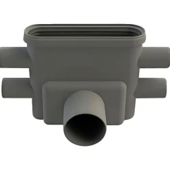 Unidrain LINE 1413.0075 UDLØBSHUS 75 MM VANDRET New