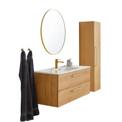 VASSO MILANO SOFTCLOSE BADMØBEL VARM EG 2 SKUFFER 120 CM^ Badeværelsesmøbler