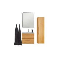 VASSO MILANO SOFTCLOSE BADMØBEL VARM EG 2 SKUFFER 60 CM^ Badeværelsesmøbler