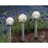 Veli Line 3-PAK BEDLAMPE SOLCELLE LAMPE STÅL 36 CM^ Solcellelamper