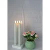 Veli Line 4-PAK GENOPLADELIGE HVIDE 24,5 CM LED KRONELYS^ Boligindretning