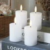 Veli Line 4-PAK HVIDE Ø6,5X10 CM LED BLOKLYS^ Boligindretning